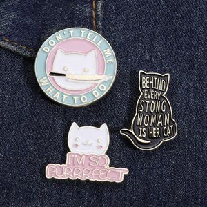 Gatos pretos perfeitos Broche de filmes de anime fofos Hard Pins de esmalte dura coleciona parto de metal Broche de bochechas Bolsa de bochecha colar