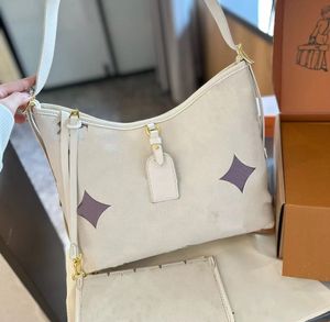 Luxurys designer kvinnor handväskor prägla tygväska äkta läder pochette bärall små handväska axelväskor crossbody