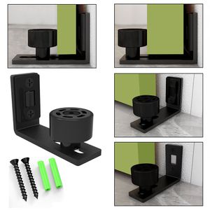 Kit hardware della porta scorrevole CCJH Guida al pavimento regolabile Guida al fondo della porta murale 1 PC non facile da arrugginire facili da installare