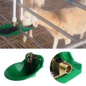 Automática Tigela de água de ovelha de cobre/plástico para bebedora de gado Válvula Distribuidor de animais Copo fazenda