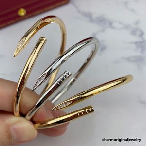 Дизайнер браслета для ногтей для женского винтового браслета для женского браслета для ногтей дизайнер дизайнерские ювелирные украшения браслет браслет из нержавеющей стали браслеты мода