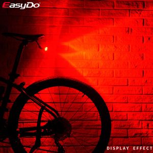 Luce ciclistica per ciclismo posteriore Easydo Luce da bici Super Bright 700MAH 35 ore 50 LED con 3 accessori per biciclette fissi EL-2104