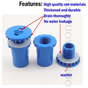 1~5pcs I.D 20~50mm Aquarium Fish Tank Direct Drainage Connector Aquarium supplies WATER TANK Drain Joint pvc pipe fittings