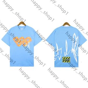 Designer Shirts Denim Graphic Tee Mens T Shirt Polo Designer Clothes Running Sports Loose T-shirt Light Blue Black 694