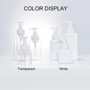 250/450/650ML Plastic Soap Dispenser Empty Clear Foaming Bottle Shower Gel Shampoo Hand Sanitizer Pump Container Bath Supplies