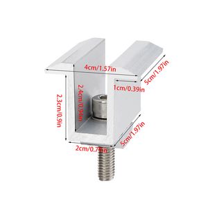 1/3/5pcs Nicht anpassbare Solarpanel Montage-Photovoltaik-Halterung Klemme Mediumspannung Solar PV-Halterungen Unterstützer Solarsystem-Werkzeug