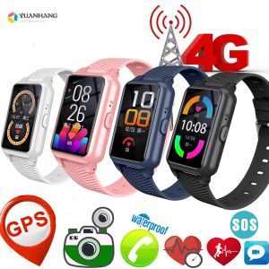 Uhren Smart 4G ältere Schüler Kid Watch Heart Frequenz Blutdruck GPS WiFi Position Track Monitor SOS CALL Thermometer SmartWatch