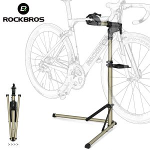 Rockbros Bike Repair Stand MTB Road Bicycle Maintenance Rack med verktygsbricka Justerbar vikbar förvaringscykelarbete