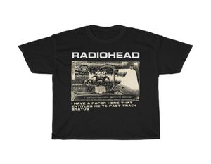 Radiohead T Shirt Erkekler Moda Yaz Pamuk Tişörtleri Çocuk Hip Hop Üstleri Arktik Maymun Tees Kadın Rock Boy Camisetas Hombre 2205201735242