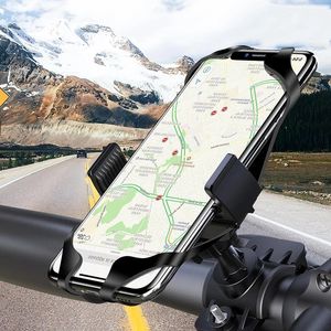 Mjuk silikon telefonhållare band för cykelmotorcykelskoter Universal Cycling Anti Drop Smartphone Bracket Strap Stand