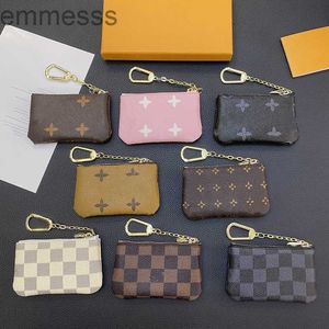 Key Pouch Designers Mini Wallet Fashion Womens Mens Keychain Ring Credit Card Holder Coin Purse Luxury With Box Headphone Bag P87C