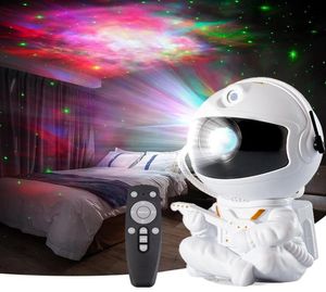 Nattljus astronaut stjärnstjärna projektor lampa färgglada galax himmel led ljus barn sovrum projektion rum dekoration present9995081