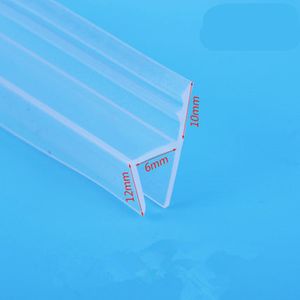 5 M/Lot H Shape Silicone Rubber Shower Room Door Window Glass Seal Strip Weatherstrip for 6/8/10/12mm Glass