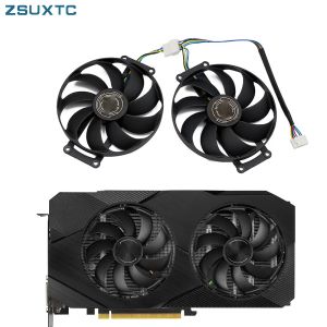 PADS FDC10H12S9C T129215SU 6PIN GTX1660 RTX 2060 SUPER GPU -fläkt för ASUS GTX 1660 1660TI Dual Evo OC RTX2070 Grafikkort Cooler Fan