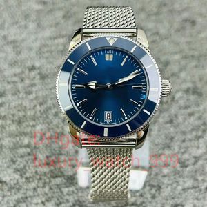 Men's Watch Classic Ceramic Unidirectional Ring 42MM Automatic Mechanical Movement Fashion Precision Steel Bracelet Deep Gun Blue dial AB2010161C1A1