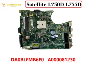 Anakart Toshiba Uydu için Orijinal L750D L755D Laptop Anakart DA0BLFMB6E0 A000081230 DDR3% 100 Test Edilmiş Ücretsiz Kargo