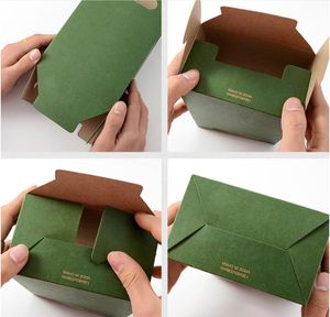 12шт/лот скидка крышки Крафт -бумажная коробка, сумки для конверта для конфет с печеньем, свадебный пакет пакета, красный, коричневый, синий, зеленый, черные подарочные пакеты