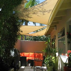 2x2x2M Outdoor Awnings Waterproof Sun Shade Sail Garden Canopies For Terrace Car Canvas Awning Pool Sun-Shelter Sunshade