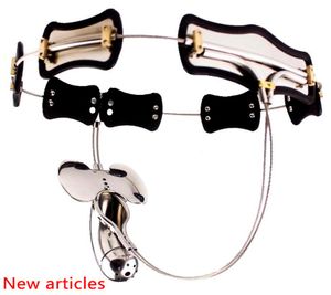 Urządzenia Pas z Model-T Zamknięcie Cage BDSM Sex Toys for Men Gay Penis ze stali nierdzewnej Gry dla dorosłych 4317793