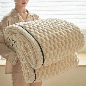 Blankets Coral velvet blanket sofa air conditioning blanket single small blanket Farley