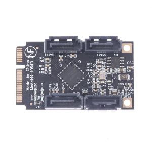 Schede Aggiungi schede Mini PCIE PCI Express a 4 porte SATA 3.0 Converter SSD HDD SATA3 Controller Expansion Scheda SATA Moltiplicatore