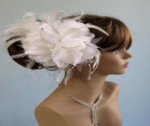Wedding Decoration 2022 Accessories Head Accessories Flower Feather Pearls Bride Hat9010897