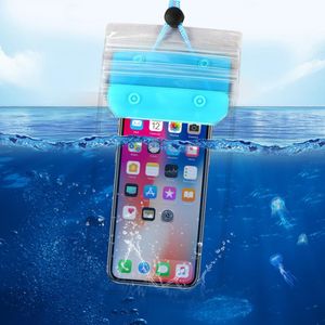 Lightweight Waterproof Phone Pouch Thicken Sensitive Touch Useful Hanging Neck Phone Underwater Case Dry Bag