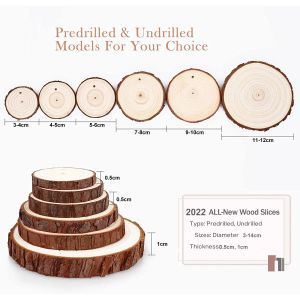 1 упаковка 3-14 см незаконченные натуральные деревянные кусочки