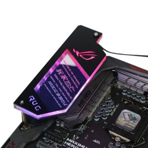 Torn atx io argb belysning panel diy aura sync 5v rog mobo lightboard, anpassad moderkort dekorativ platta pc gamer modding