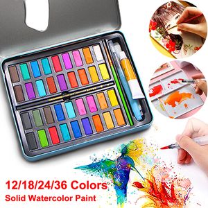 18.12.24/36 Farbprofi FORTER SEISTE Aquarellfarbe Set für Kinder Zeichnen Pinselbox -Set Pigmentmalerei Kunstbedarf