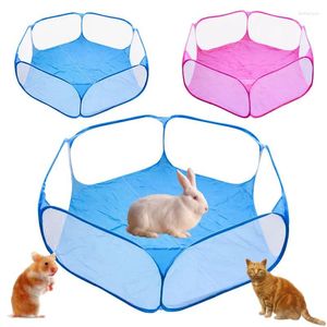 Кошачьи перевозчики Pet Playpen Open Indoor / Outdoor Small Animal Cage Cage Hexagon Bab