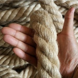 20 mm 5-50 m Jute Seil Seil Seil natürlicher Hanfschnur DIY-Dekor