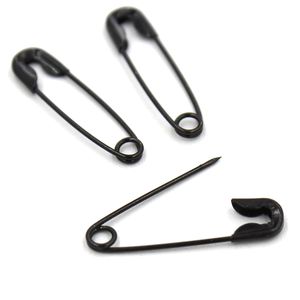 Partihandel 1000 stycken Säkerhetsstift 19 mm SLIVER SVART Golden Anti Copper Grey Safety Pins fynd