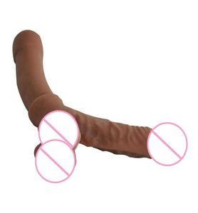 Super miękkie realistyczne dildo wydaje się jak skóra Mediclgrade TPE 17cm wtyczka penisa dla kobiet lub seksu z jądrem MX200422204M4973892