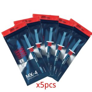 Pads 5pcs MX4 Thermal Compound Conductive Grease 2019 MX 4 Silicone Paste Heat Sink Processor CPU GPU Cooler Cooling Fan Plaster 4g