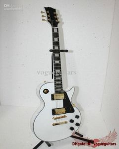 Nowy przylot White Custom Electric Guitar Guitar Ebony Tfonyboard A773201913