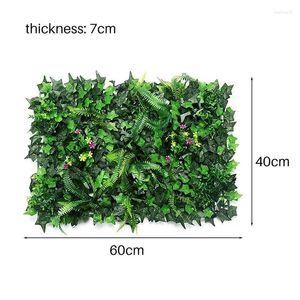 Декоративные цветы 2024 Plant Plast Lakn Green Wall Garden Garden Outdoor Indoor Home магазин фон fany Decor Facles