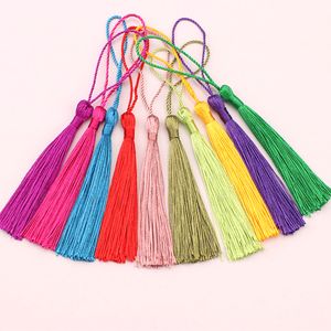 10pcs 8cm tassels for jewelry diy key tassels silk fringe trim for curtains Bookmark tassel pendant