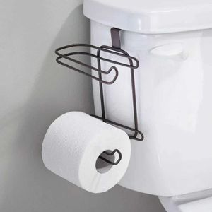 Uchwyty papieru toaletowego do przechowywania papieru do przechowywania Papier Rolnik Wiszący drzwi tylny ręcznik Hook Hook Łazienka Toaleta Najbliższy podwójny papier lampowy 240410