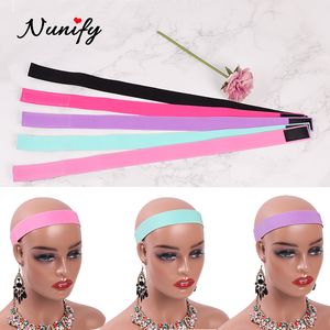 Adjustable Wig Band To Melt Lace 3Cm Pink Black Edge Slayer Elastic Band With Adjustable End Elastic Band For Hair Edges