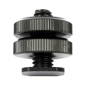 XT-XINTE 1/4 / 3/8 Inch Tripod Mount Screw to Flash Hot Shoe Adapter with 2 Nuts for DSLR Cameras Photo Studio Kit 1/4" / 3/8"