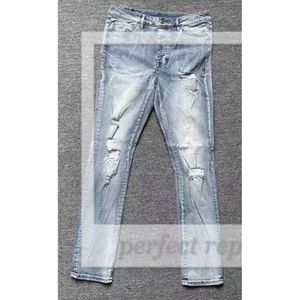 KUSBI JEANS MEN MENS DESIGNERS PANTER KSB Herrfjäder/sommar tvättade slitna med hål smalt montering 30-40etymfv2f 112