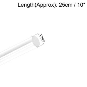 1/5/10pcs haste acrílica limpa 1 mm a 20 mm de diâmetro x100/200/250/300mm de comprimento redondo barra sólida barra de acrílica redonda