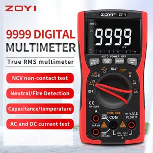 Professionell digital multimeter Zoyi ZT-Y True-RMS Display Analog Tester Aktuell voltmeter Kondensatortemp VFC NCV Hz Meter