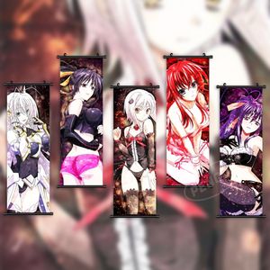 Väggkonst anime hängande målning affischer high school dxd canvas tryck rias gremory bild heminredning rulla sängbakgrund