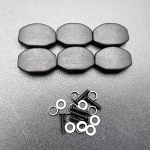 10set/60pcs abanoz gitar ayarlama mandalları tunerler makine kafaları yedek düğmeleri düğmeleri siyah tutam