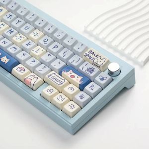 Akcesoria USLion 66/148 Klucze MDA Profil Śliczne zwierzęcy motyw Keycaps dla mechanicznej klawiatury MX Przełączniki PBT Fiveside Dyesub ISO Caps