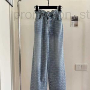 Spodnie damskie Capris Designer 2024 Wiosna/lato Nowa moda luźna swobodna list dżinsy WD81