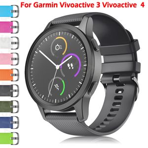 WatchBand for Garmin Venu 2/Sq Vivoactive 3 4 Smartwatch Silicone Band Substituição Pulseira de pulseira Acessório de cinta de pulseira