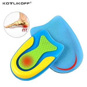 Silicone Gel Insoles For Heel Spur Plantar Fasciitis Insoles Shock Absorption Comfortable Shoe Insoles Gel Soft Heel Cup Insert 240329